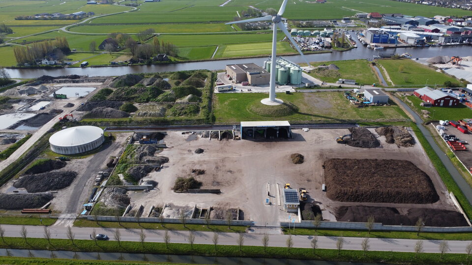 Groenrecycling en grondbank Harlingen